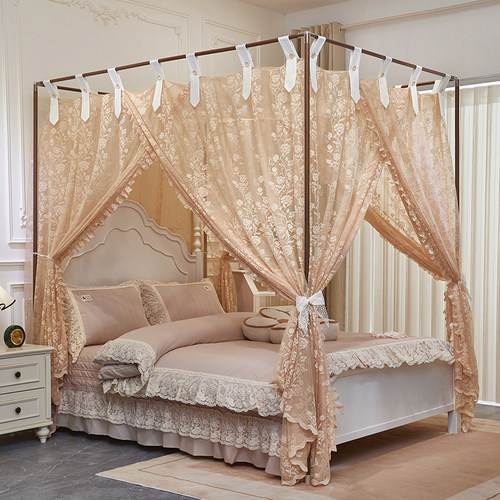 复古宫廷蕾丝铝合金支架蚊帐