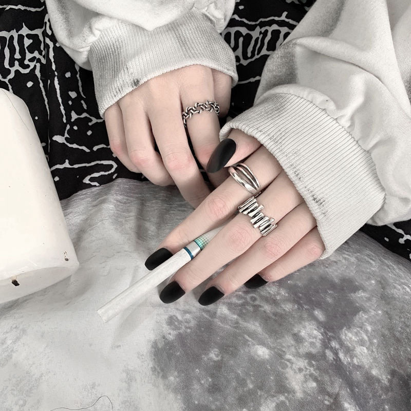 ins网红女复古欧美嘻哈潮戒指