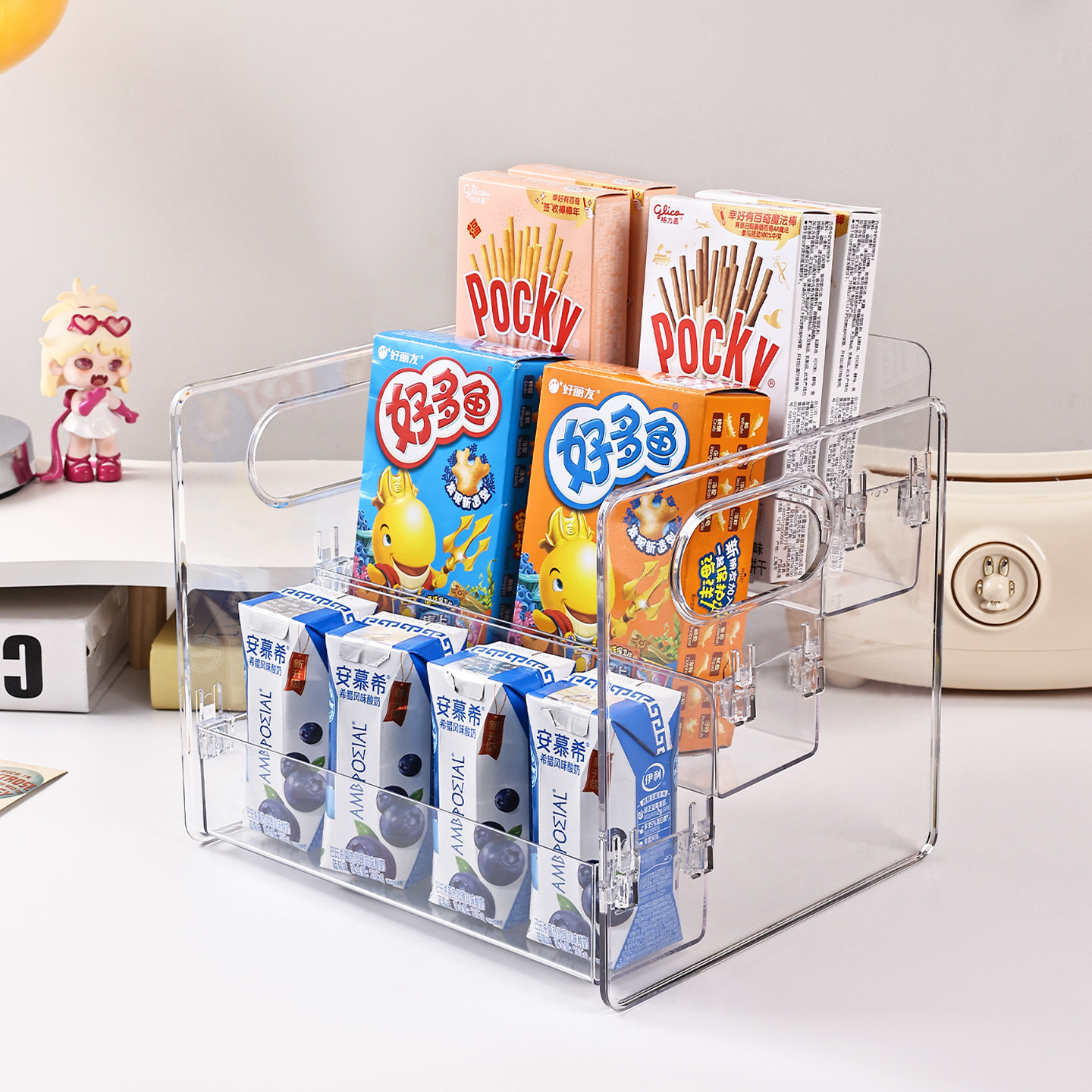 零食饮料置物架家用宿舍小货架