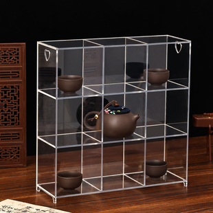 茶具置物架亚克力博古架小型茶台茶柜茶桌茶架茶叶茶杯架子摆放架