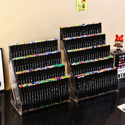 马克笔收纳盒笔筒大容量