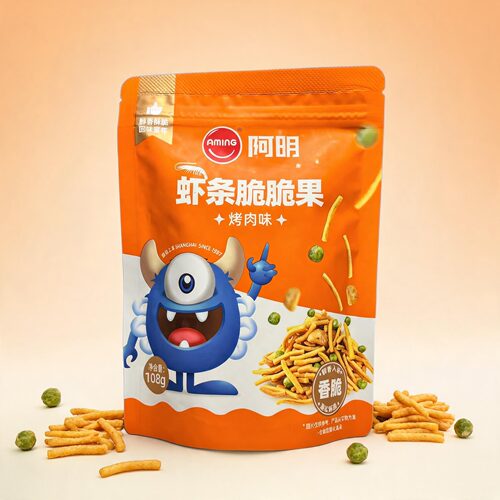 阿明虾条脆脆果烤肉味108克