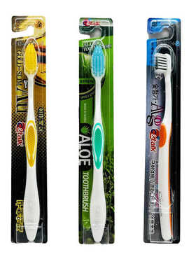 韩国进口西托克金添加细毛牙刷备长炭金离子除垢抑臭木糖醇牙刷