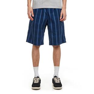 代购GRAMICCI男士短裤透气舒适棉质格纹户外休闲休闲裤百搭简约