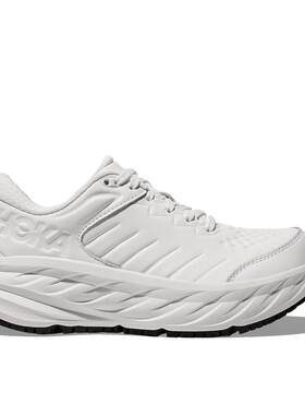 海外代购Hoka OneOne女士跑步鞋超厚缓震防滑耐磨低帮全白配色