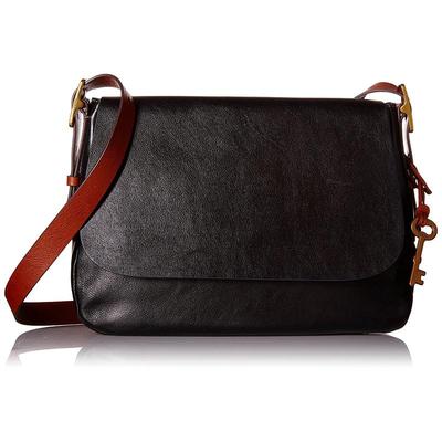 化石Fossil代购时尚经典单肩包手拿包女士Harper大号斜挎包黑色