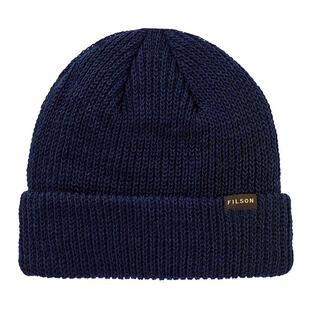 代购Filson男士帽子保暖防风深蓝针织冬季户外毛线帽爆款简约