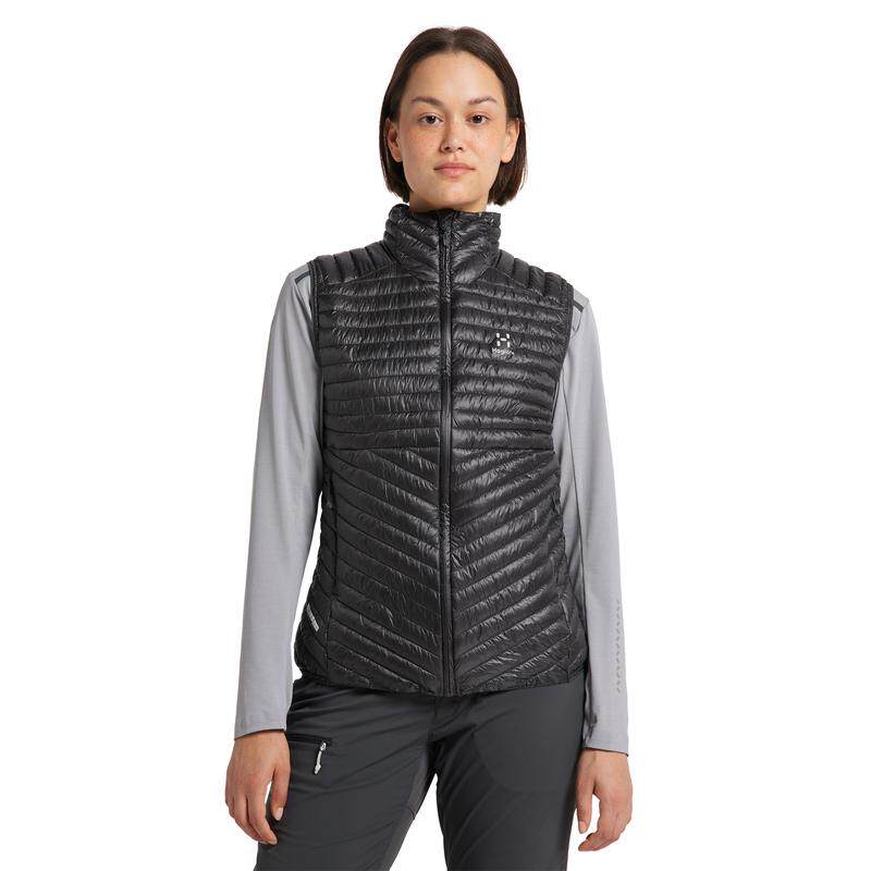 HAGLOFS女士保暖马甲保暖轻量化可收纳户外马甲立领长袖轻量马甲