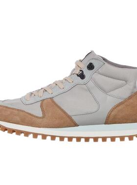 代购NOVESTA女士徒步鞋透气吸汗轻便缓冲灰色米色系带高帮徒步