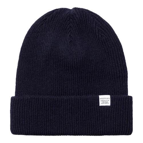代购norse projects男士帽子保暖深蓝针织冬季户外毛线帽爆款