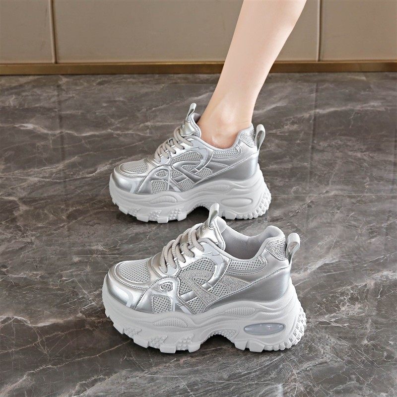 爆款韩版老爹鞋女增高网红休闲鞋秋冬小个子百搭防滑厚底休闲鞋女,女鞋,时尚休闲鞋,淘宝优惠券,粉丝福利购,淘宝优惠卷