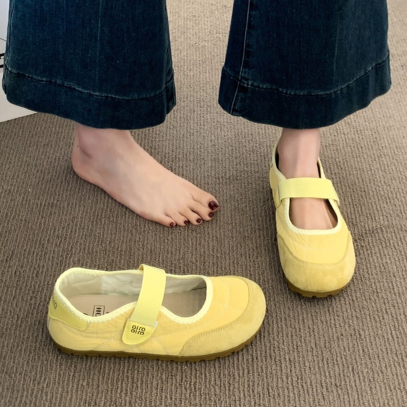 勃肯鞋女2026夏新款配裙子平底单鞋不累脚晚晚鞋软底玛丽珍豆豆鞋
