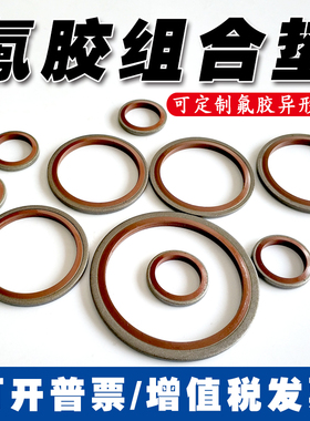 JB982-77氟橡胶组合垫圈垫片密封圈/O型圈/骨架油封/英制组合垫