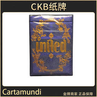 收藏魔术花切扑克单 USPC UNITED 合并纪念 CKB纸牌 Cartamundi
