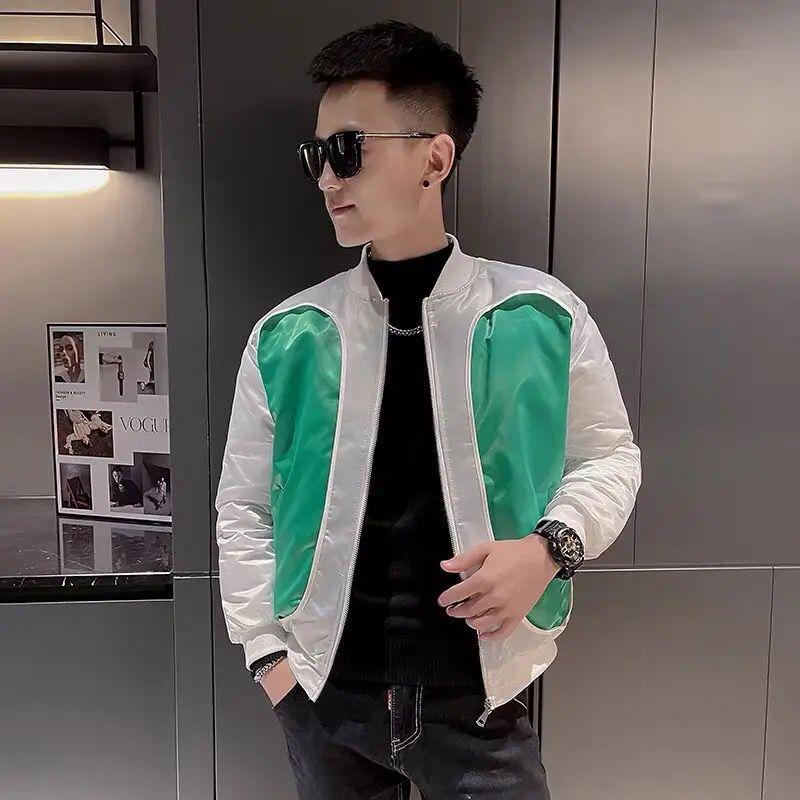 潮牌轻薄款棒球服棉服外套男冬季男装上衣2024新款袄子夹克棉衣帅