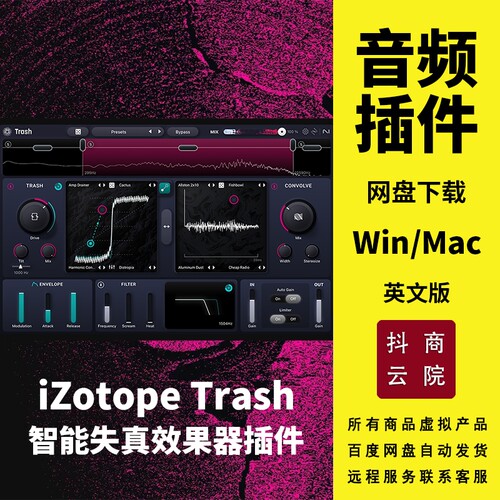 iZotope Trash智能失真器电子音乐插件Win/Mac