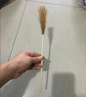 满18元包邮 迷你扫把 4分BJD娃娃用 长约30cm 玩具 MDD 巫女巫婆