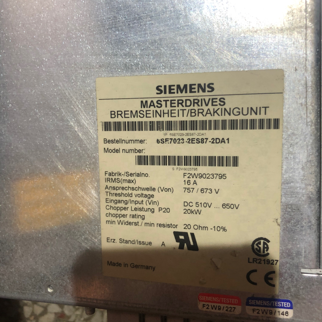 【议价】西门子6SE7023-2ES87-2DA1 一个