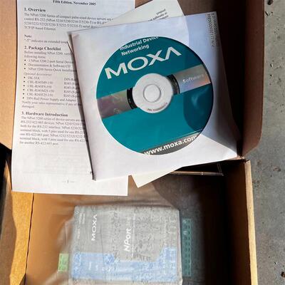【议价】全新MOXA NPORT5230串口服务器V2.0，全新配件