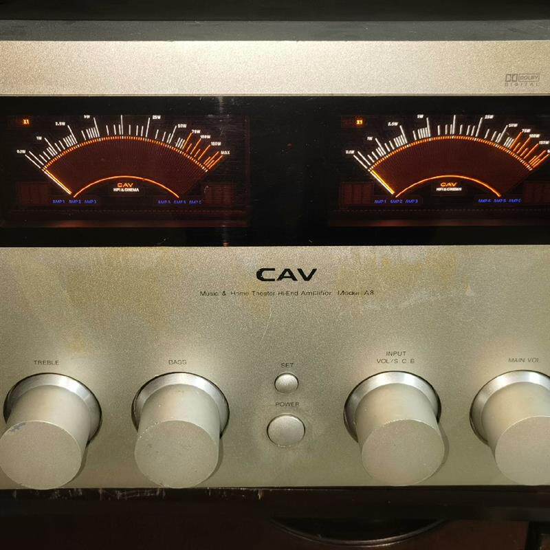 【议价】CAV A8功放机，有后配遥控器，