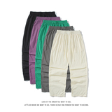 休闲裤男带褶运动裤宽松情侣直筒裤长裤K8474-P25【特价】，女装休闲裤，电商A007-1