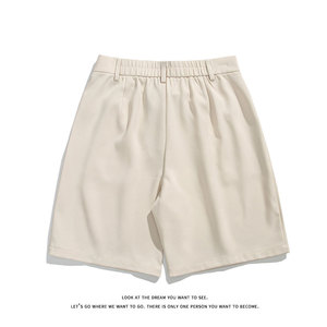 夏季痞帅男高级垂坠感直筒西裤休闲短裤五分裤DK8495-P32【特价】图片