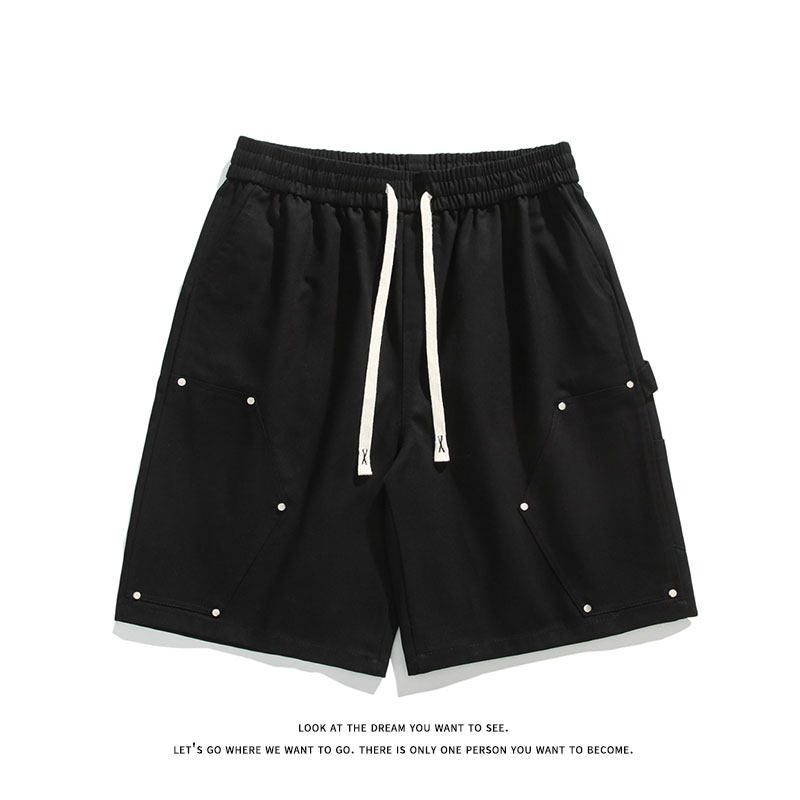 夏季港高街铆钉工装短裤直筒运动5分6分短裤DK8491-P32【特价】图片