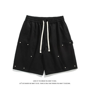 夏季港高街铆钉工装短裤直筒运动5分6分短裤DK8491-P32【特价】图片