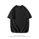 简约休闲短袖T恤男女圆领肌理感针织衫潮流宽松上衣T3398-特价P32，男装T恤，电商A007-1