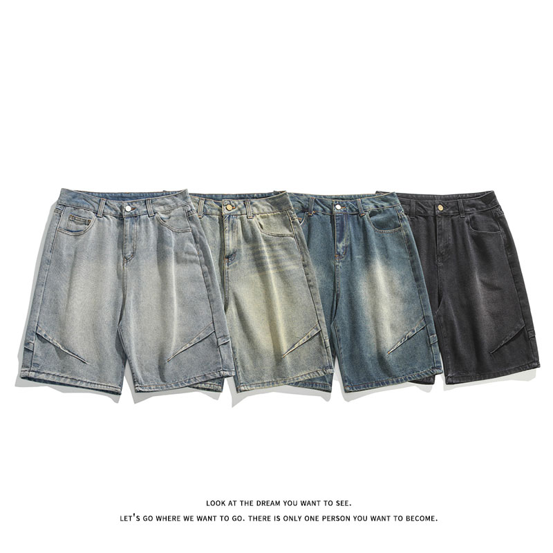 夏新百搭美式休闲大码潮流牛仔短裤子男K8472-P32【特价】,男装牛仔裤,电商A007-1