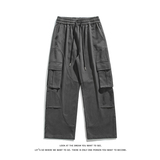 全棉加厚水洗工装多口袋休闲裤男潮流大码直筒K8576-P47【特价】，男装工装外套，电商A007-1