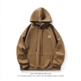 烫花大码340克重磅华棉复合潮流休闲连帽卫衣W4266-P42【特价】，男装卫衣，电商A007-1