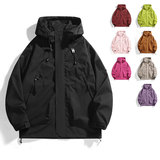 多巴胺连帽冲锋衣秋季工装防水夹克户外运动外套FJ90-特价P37，男装夹克，电商A007-1