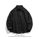 纯色休闲港风简约百搭舒适宽松韩版长袖衬衫男C2259-特价P30，男装衬衫，电商A007-1