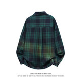 时尚潮流复古格子大码翻领长袖衬衫内搭外套C2167-P32【特价】，男装衬衫，电商A007-1