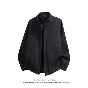 冬季重磅夹棉呢子夹克轻熟保暖棉服男士毛呢外套J7352-特价P85图片