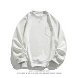 潮流坎车撞色线圆领卫衣大码宽松休闲内搭上衣W4649-P36【特价】，男装卫衣，电商A007-1