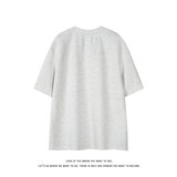 休闲风半开领短袖T恤男女宽松重磅纯棉小领口上衣T3709-特价P20，男装T恤，电商A007-1
