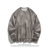 毛衣纹理圆领卫衣男秋季复古扎染针织打底衫上衣W4679-特价P50，男装T恤，电商A007-1