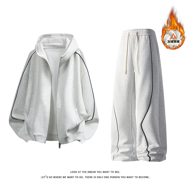 加绒加厚运动服套装W4683JR（加绒）特P60/K8666JR（加绒）特P45图片