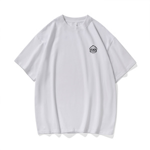 简约印花短袖T恤男纯棉情侣宽松型百搭圆领休闲上衣T3496-特价P23，男装T恤，电商A007-1