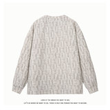 美式复古麻花纹圆领卫衣男宽松针织衫高级感打底衫T3693-特价P24，男装T恤，电商A007-1