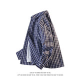 复古格子衬衫男宽松休闲百搭高级感上衣内搭外套C2269-特价36，男装衬衫，电商A007-1