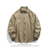 纯色重磅长袖衬衫男大码衬衣上衣外套C2209-P32【特价】，男装衬衫，电商A007-1