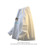 腊肠狗印花卫衣美式圆领套头高级感休闲百搭上衣W4700-特价28，男装卫衣，电商A007-1