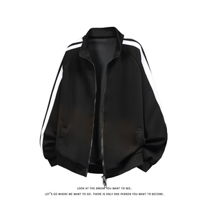 运动撞色开衫卫衣大码宽松休闲立领外套W4641-P48【特价】，女装短外套，电商A007-1