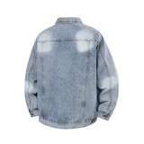 休闲大码宽松男女潮流立体剪裁牛仔外套夹克J0521-P80【特价】，男装工装外套，电商A007-1