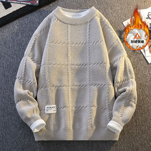 圆领设计感毛衣男加绒保暖上衣ZJB7147（加绒）特P63/ZB7147特P53图片