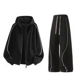 加绒加厚运动服套装W4683JR（加绒）特P60/K8666JR（加绒）特P45，男装休闲套装，电商A007-1