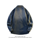 美式复古做旧牛仔衬衫男潮流宽松水洗长袖外套JA98815-特价P62，男装衬衫，电商A007-1